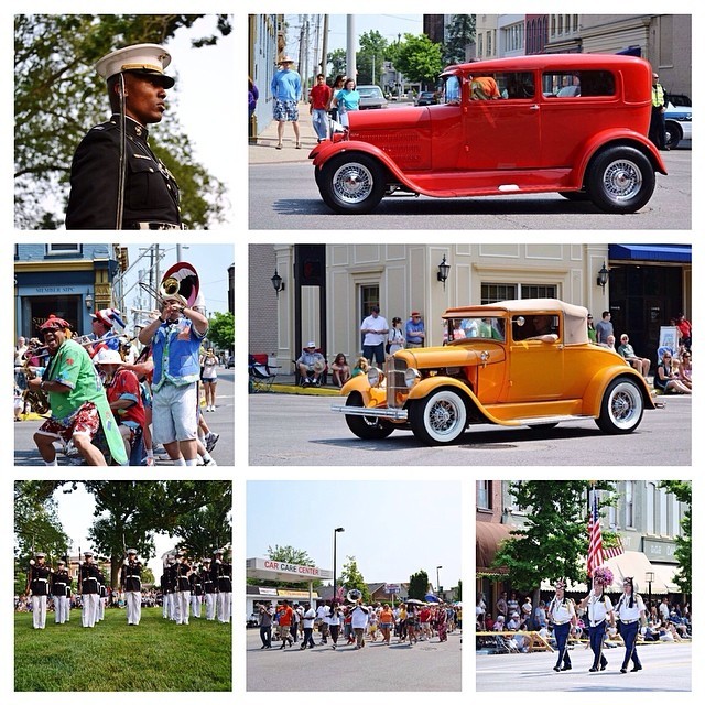 Incredibly ready for the gallery hop, balloon race, parade, and of course the bands