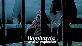 arianaslovings:Harry Potter spells: Alohomora, Avada Kedavra, Bombarda, Crucio, Stupefy, and Wingard