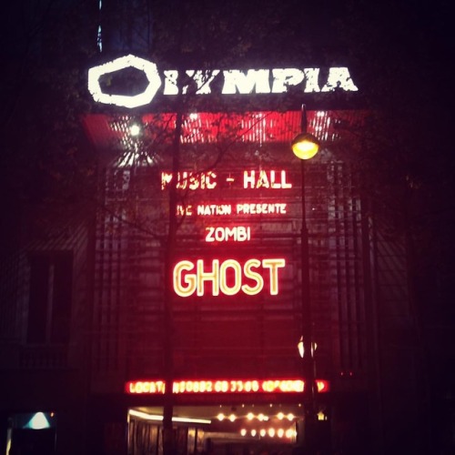 11.04.17. Pure magic. #ghostbc #ghostlive #olympia #ghostinparis #ghostband #concert #parisbynight #