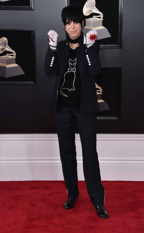 frozenmorningdeew: Diane Warren attends the 60th annual Grammy Awards in New York, 28 Jan 2018