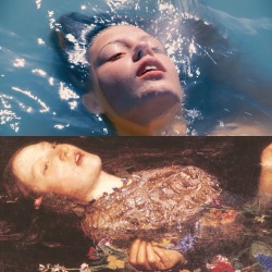 personettes:  BLUE IS THE WARMEST COLOR, Abdellatif Kechiche (2013)/OPHELIA, John Everett Millais (1851-1852)