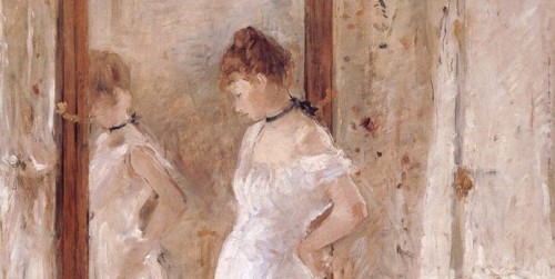  La Psyché - The Cheval Glass - Psyche , (detail) Berthe Morisot,1876Oil on canvasThyssen-Bornemisza