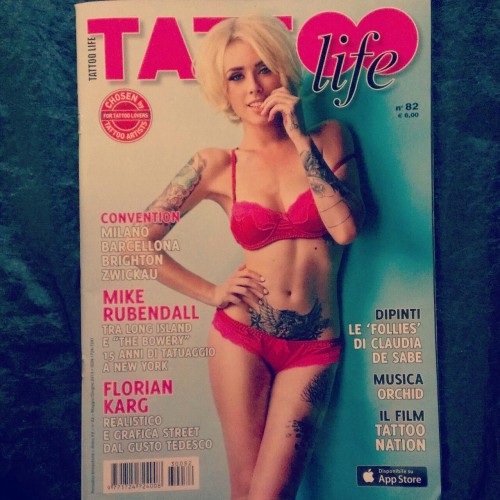 Found one of my favs on the cover of Europe’s Tattoo Life magazine and couldn’t pass up 