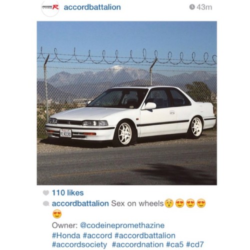 S/o @accordbattalion and their followers for the love #becauseracecar #cb7 #accord #honda #cb7tuner 