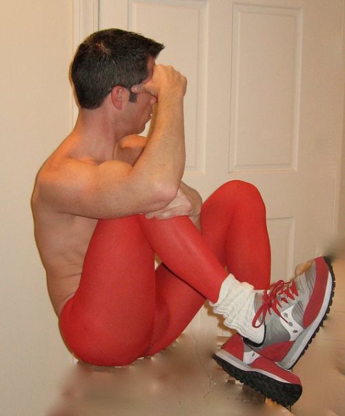ohthentic: red leggings pantyhose