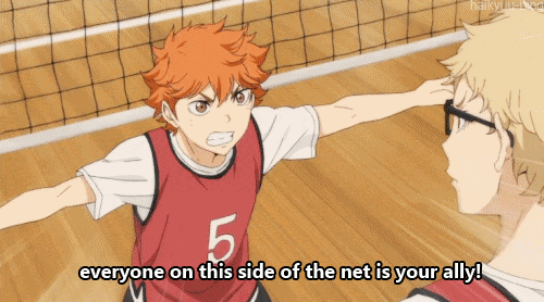 haikyuu-blog: Tanaka must be so proud of him ;~; This makes me laugh harder than I should