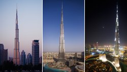 sixpenceee:  Burj KhalifaDubai’s Burj Khalifa is the tallest tower in the world (as of March 1, 2015) at 2,722 feet tall with 160 floors. I found this website which shows a 360 degree interactive view of the peak of the Burj Khalifa.  