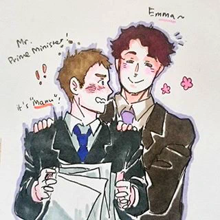 Macron X Trudeau Fanart From Twitter