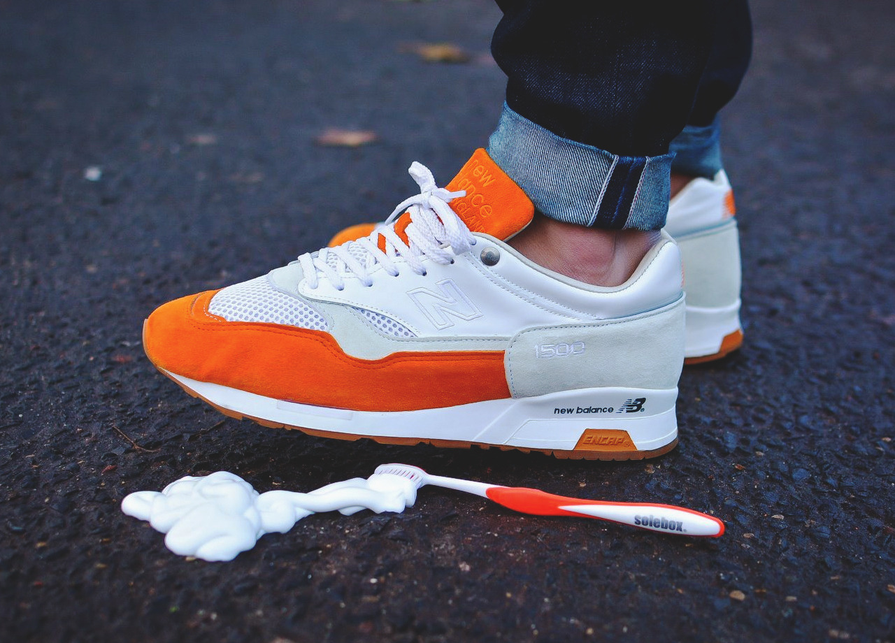 new balance 1500 white orange