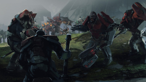 cyberclays:Halo Wars 2 DLC_Game Codex illustrations & Loading screens - by Brad Wright“Work do