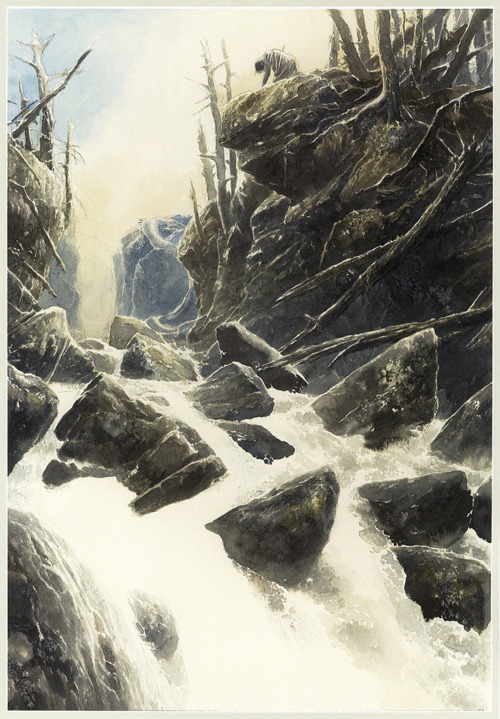 glarkmazer:Death of Túrin upon Cabed-en-Aras by ~Alan Lee