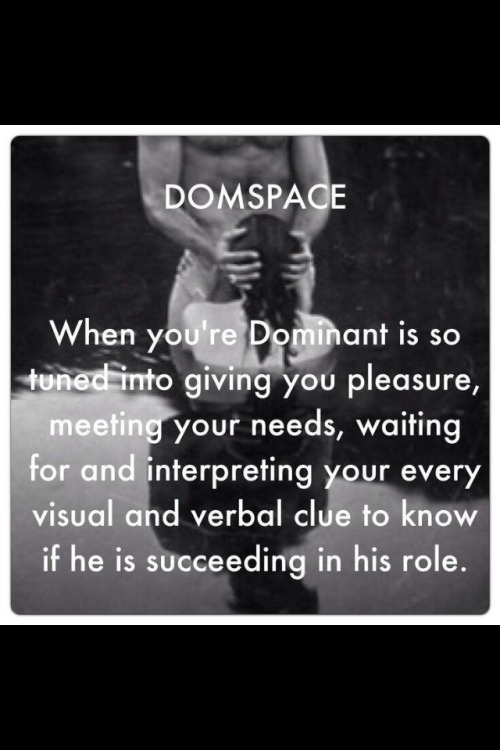secret-desires69: luciasmaster: Dominance creates pleasure beyond any physical act. Just don’t