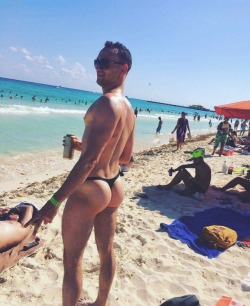 Men in thong