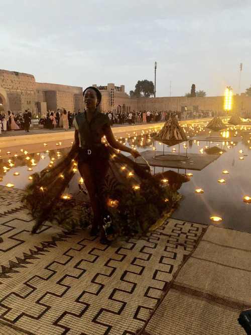 le-mouton-noir:Lupita Nyong’o - a goddess in Marrakech