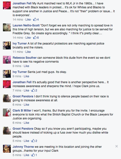 queen-melanin:  whitegirlsaintshit:  When white people completely miss the point. If you are protesting the “rioters”, you are missing the point, derailing the issue, thus making yourself a part of the problem. I’m tired of these “Can’t we