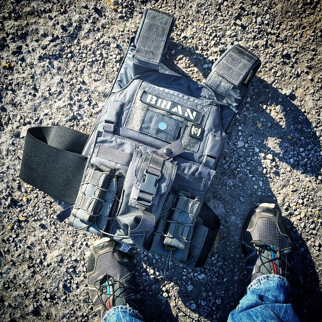 T.REX ARMS — LBX plate carrier in Wolf Grey with MOLLE front