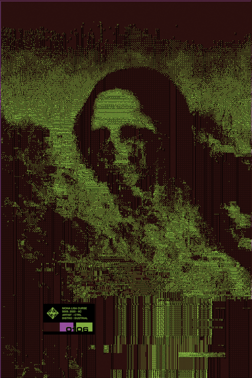 dustrial-inc: Mona Lisa Curse Slide 009128 Variations, Print run: 1 Mona Lisa Curse