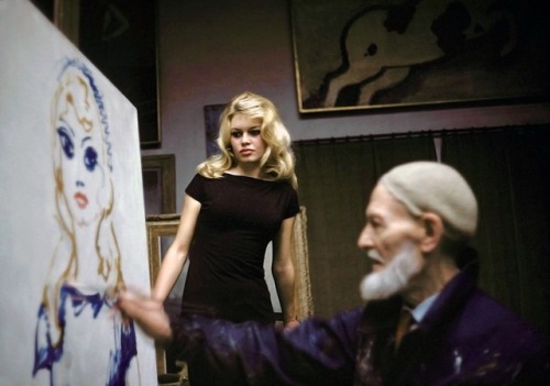 talesfromweirdland:‪Dutch/French artist Kees van Dongen (1877-1968) paints Brigitte Bardot’s portrai