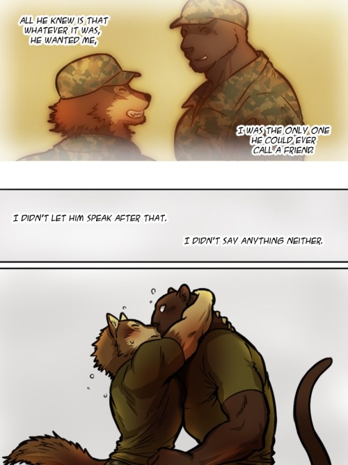 femboy-furry-comics:pandaking32: Brothers in Arms: (5/5)  no matter what i will always love this com