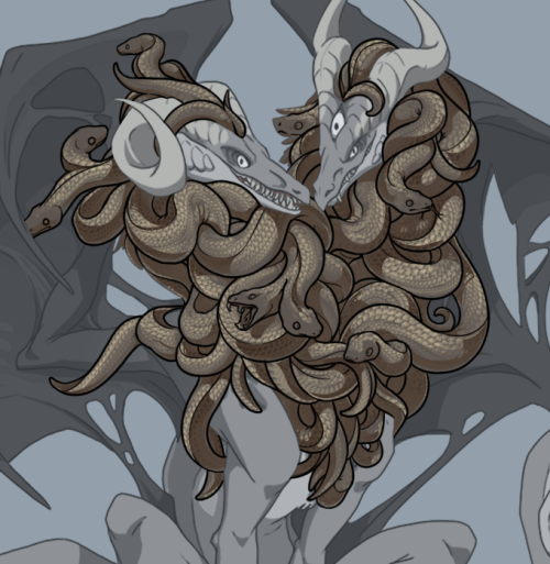 endivine-rising:setting up a base for Medusa manes! So far i’m gonna have: rattlesnakes, green