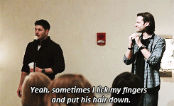 iwanttobeyourboysir:  dickiebirdie37: Jensen about Dean raising Sam [x]  Jensen just