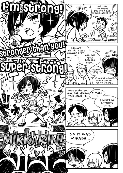 go-nez:I’ve been enjoying myself far too much with these little Shingeki no Kyojin comics by Hounori