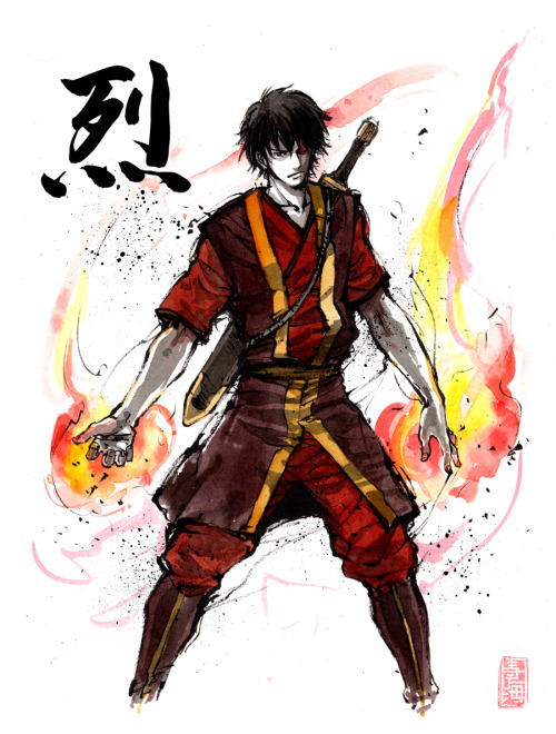 zetiz:Zuko with calligraphy by MyCKs