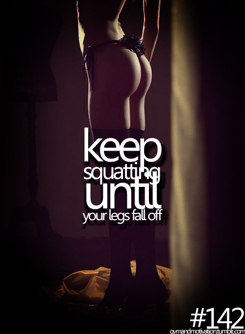 Fitness women squats quotes