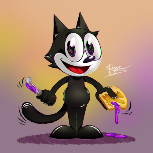 ToonJune 3. A cartoon character that debuted in the 1910-20s. Felix The Cat.