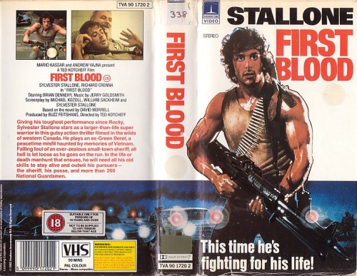 “First Blood” (1982, Ted Kotcheff) USAA Vietnam Veteran uses his combat skills against