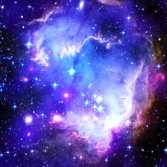 bestof-society6:    ART PRINTS BY 2SWEET4WORDS DESIGNS    galaxy   Floral Nebula 
