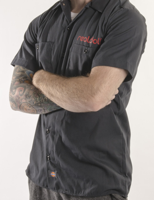 The New RealDoll Dickie’s work shirts are available on www.realdoll.com. Check em out!
