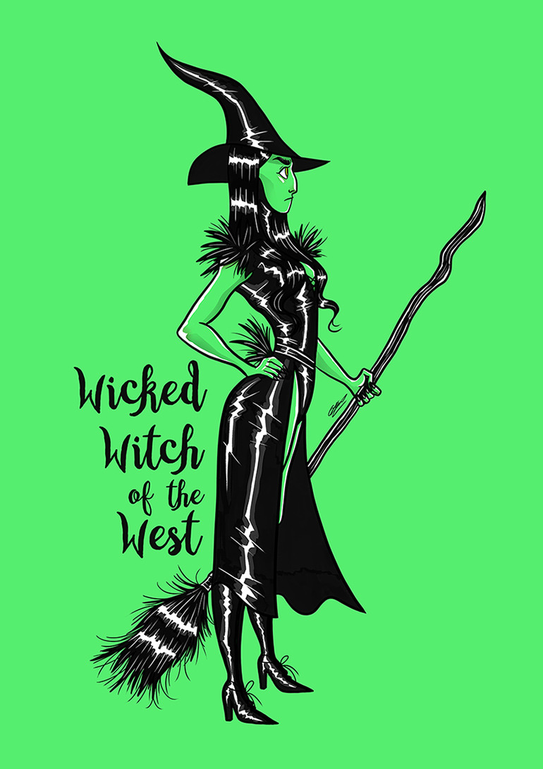 oliviersilven: Wicked Witch of the West.  Croquis+Cintiq+Photoshop. TUMBLR: http://oliviersilven.tumblr.com/