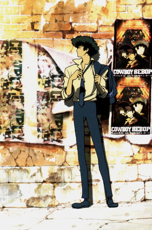immloveanime:Cowboy Bebop Illustrations - The Wind by Toshihiro Kawamoto