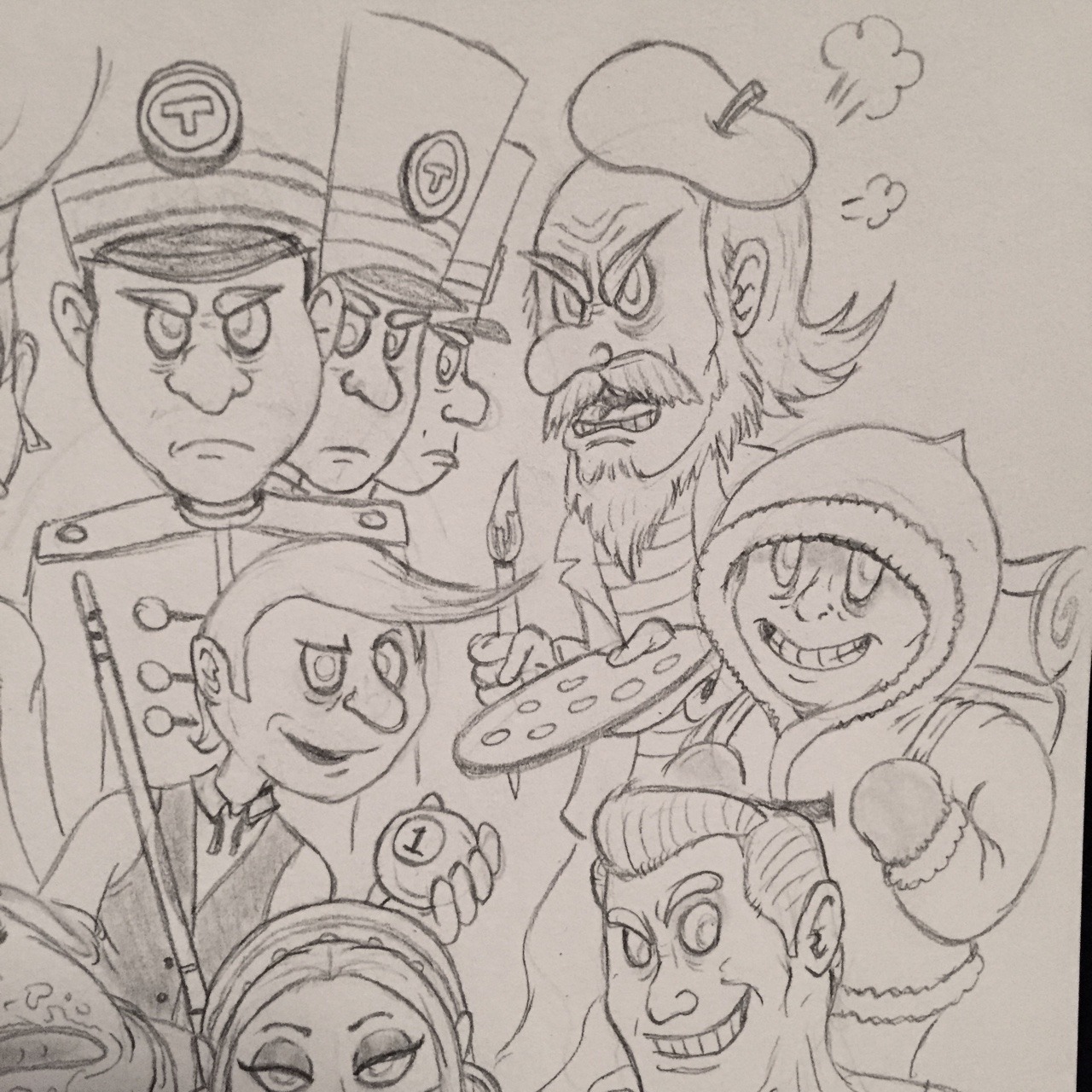 photo Human Luigi's Mansion Portrait Ghosts drawing characters portrait ghosts