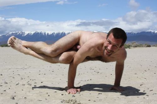 Porn personalextension:  Nude asanas on the desert photos