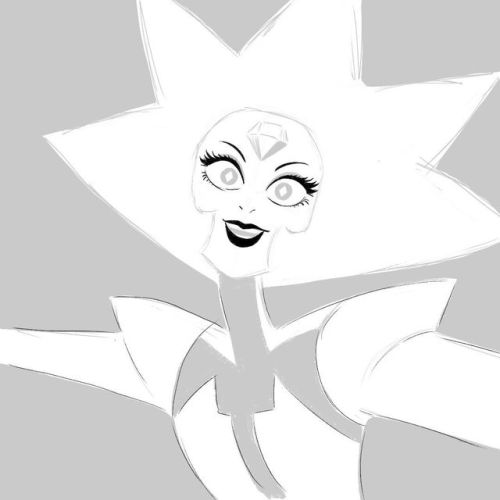 Hello starlight indeed! #imfreakingout #stevenuniverse #whitediamond #sketch #art