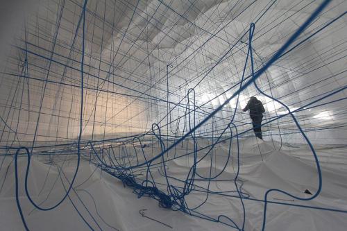 STRING VIENNA / NumenSelf supporting inhabitable social sculpture. The installation is based on prod