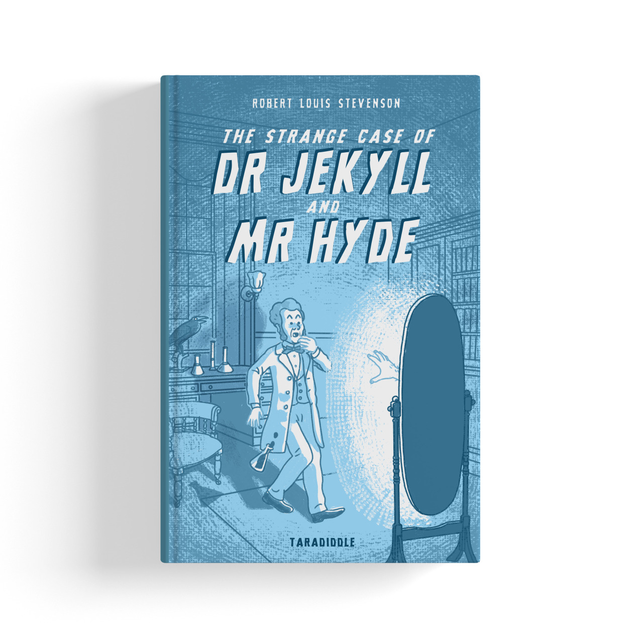 Cover redesign for Robert Louis Stevenson’s horror classic “The Strange Case of Dr. Jeckyll and Mr. Hyde”.