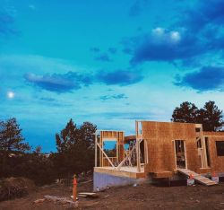 Safety Cones … this project is an 1199 square foot accessory dwelling unit going up on the Robinson Hill lot. She has a big shape coming to her in the next two days :) (at Golden Gate Canyon)https://www.instagram.com/p/B2QKQVgFL2Z/?igshid=h27s9o1hpj5d