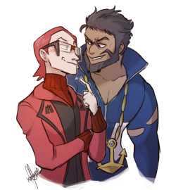 kynimdraws:  Just felt like drawing Maxie not being a grump when it comes to PDA I’m sure he has his moments