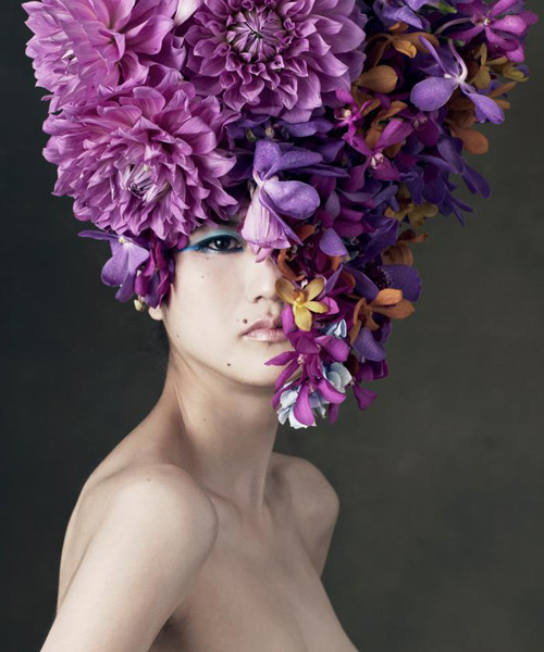 In awe of these extraordinary floral &ldquo;hairdressing&rdquo; arrangements from Japanese a