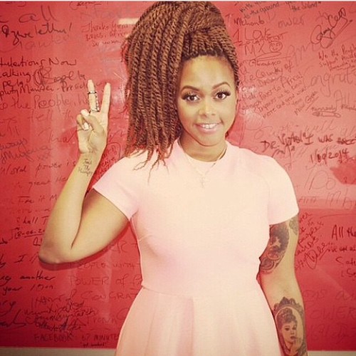 Our #WCW. The gorgeous @chrisettemichele #2frochicks #naturalgirlsrock #braids#naturalhair #teamcoil