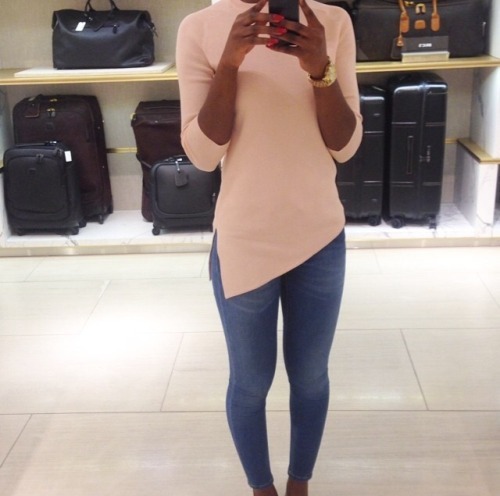 Assymetrical BlouseBlue Skinnies