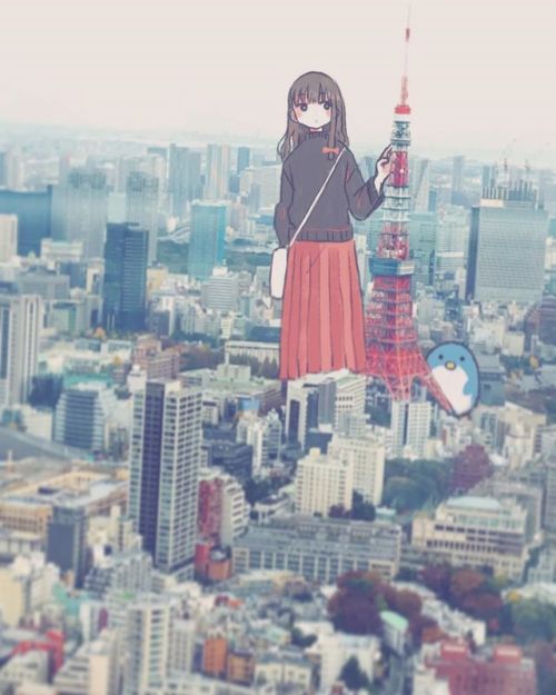 annsai44:Hello Tokyo #illustration #イラスト www.instagram.com/p/BwgvwpYA8qw/?utm_source=ig_tumb