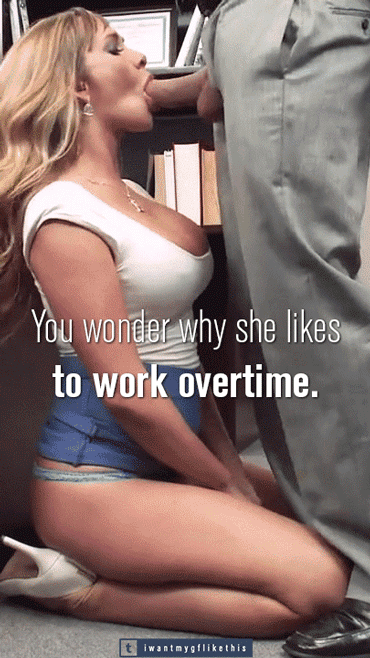 sore-cuckold-loser:  My wife would live at the office if she could. It would a much