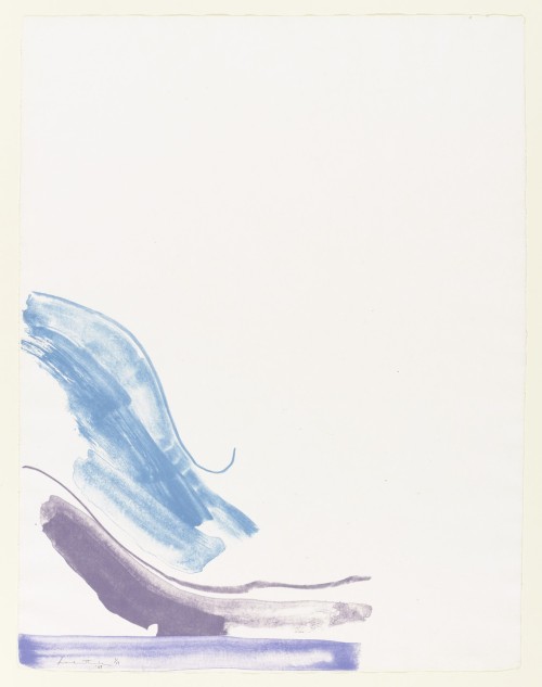 helen-frankenthaler: Southwest Blues, Helen Frankenthaler, 1969, MoMA: Drawings and PrintsGift of th