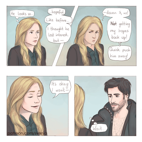 “Second Thought”, an alternative take on the Captain Swan scene in the hospital after fighting Zelen