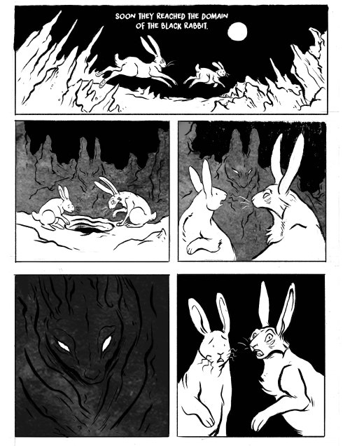 shibara:  linseedling:  The Story of El-Ahrairah and the Black Rabbit of Inlé The stories within Watership Down are some of my favorites, especially the ones about El-Ahrairah. I had to edit a few things for brevity but tried to keep the main story