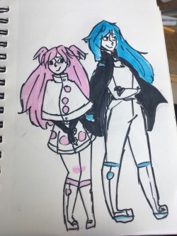 I Drew Vivi And Astra For You!!❤ I Got Some Stuff Wrong(The Blue Is Off) But I